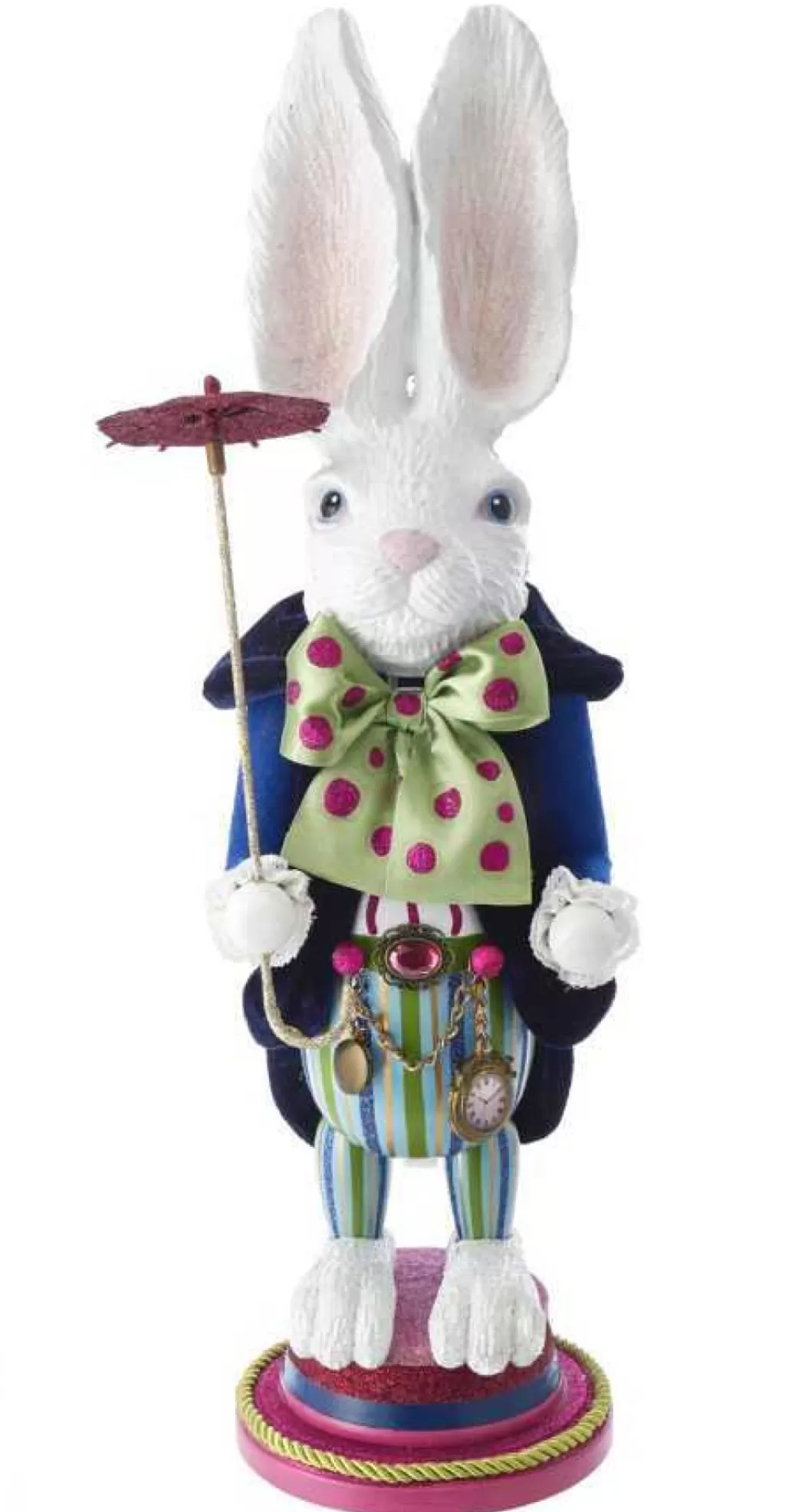 Kurt Adler Ha0382 Hollywood White Rabbit Nutcracker Best Sale