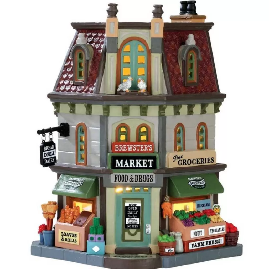 Lemax Brewster Market 75246 - Caddington Village Discount