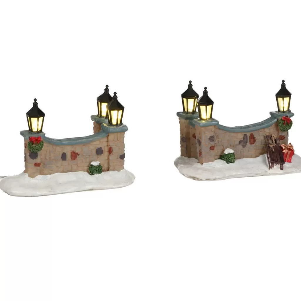 Luville Collectables Lighted Fence 2 Pieces 1067691 Online