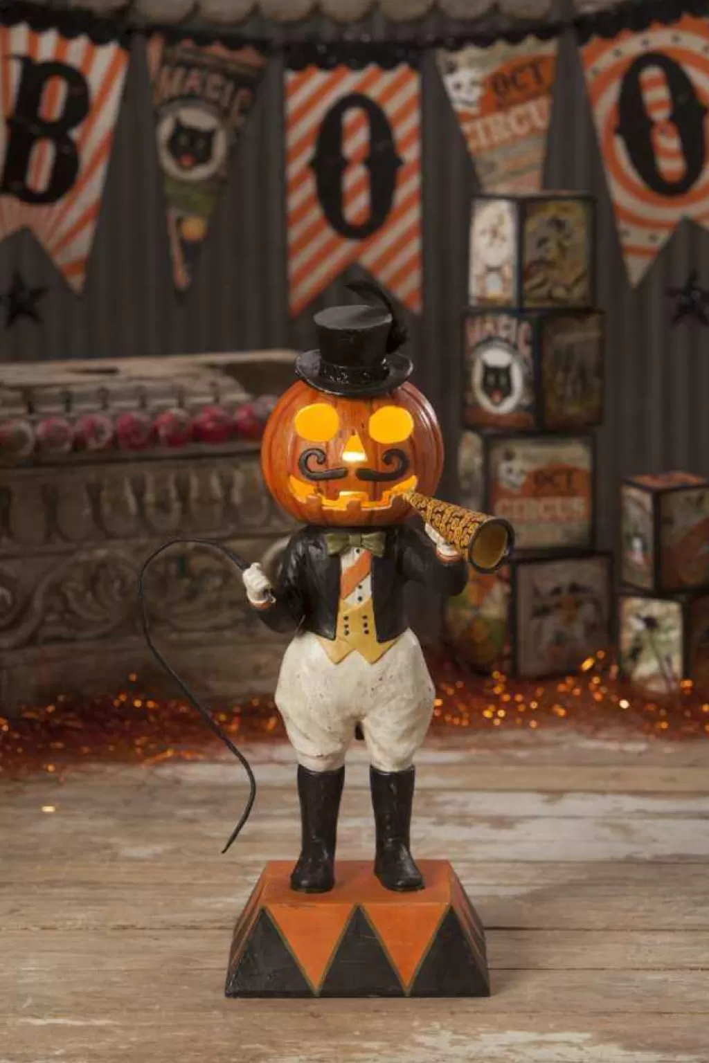 Bethany Lowe Td7620 Pumpkinhead Ringmaster Store